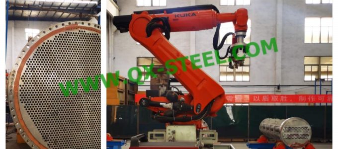 KUKA welding robot for tubesheet
