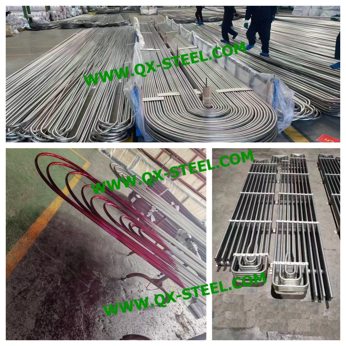 U bend tubes, TP316L